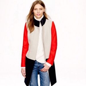 J. Crew color block coat